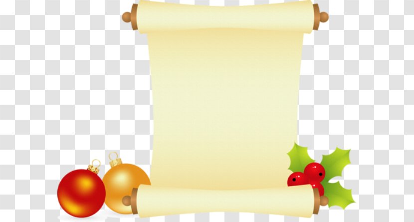 Paper Scroll New Year Christmas Clip Art - Picture Frame Transparent PNG