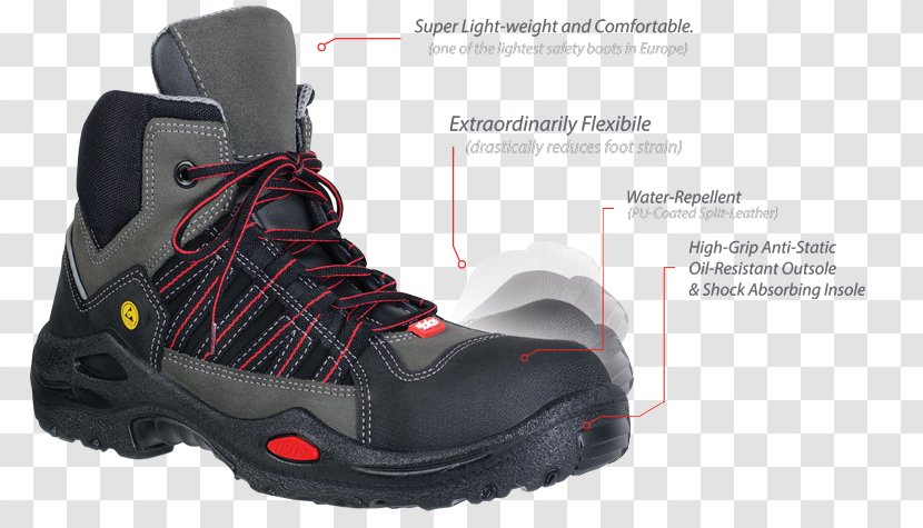 Steel-toe Boot Shoe Clothing Footwear - Personal Protective Equipment - Safety Boots Transparent PNG