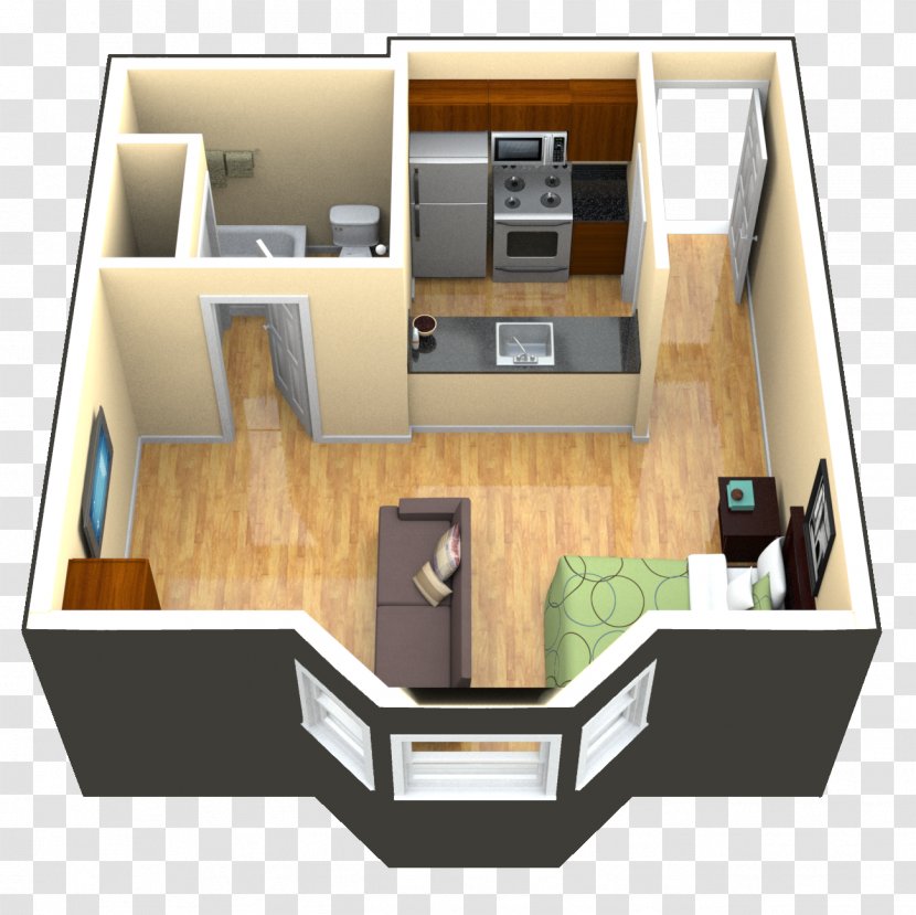 Studio Apartment House Bedroom Garage Transparent PNG