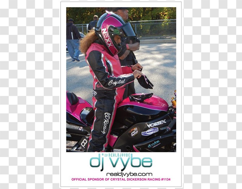 Helmet Racing Vehicle Advertising Pink M - DJ Poster Transparent PNG