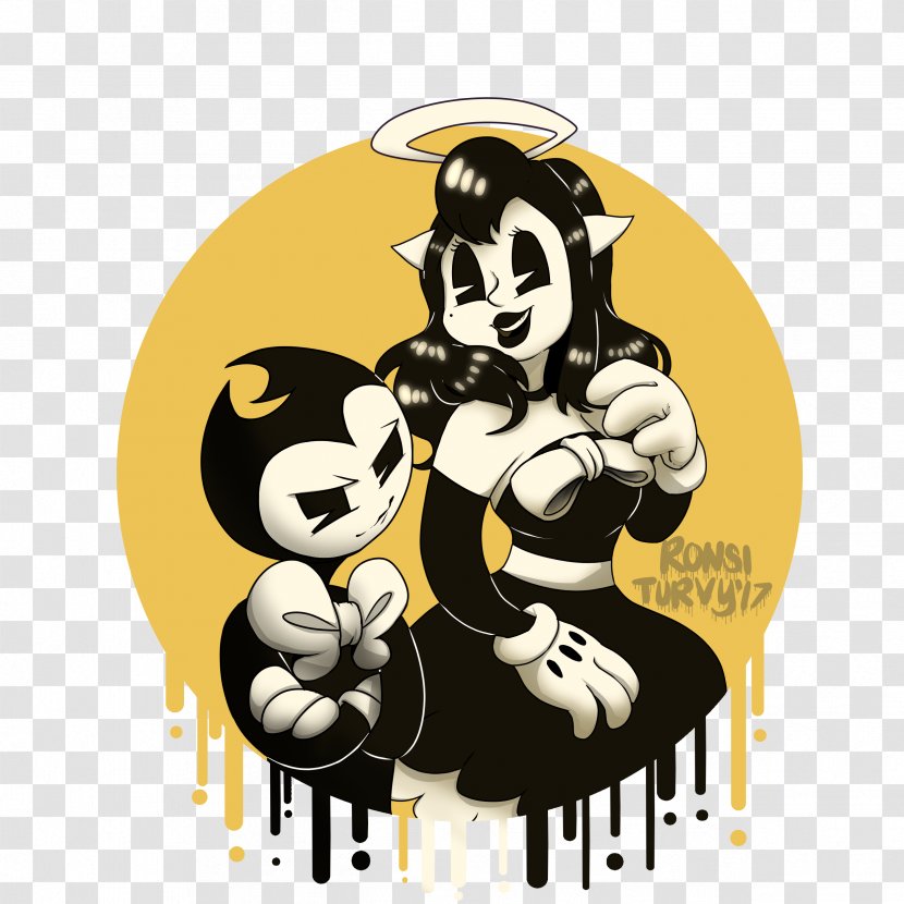 Bendy And The Ink Machine Drawing Sonic Hedgehog Video Game - Cartoon - Lazy Day Transparent PNG