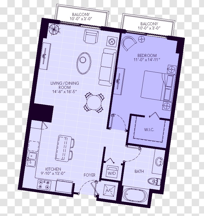 New River Yacht Club Apartments In Downtown Fort Lauderdale Floor Plan Real Estate Design Product - Bedroom Transparent PNG