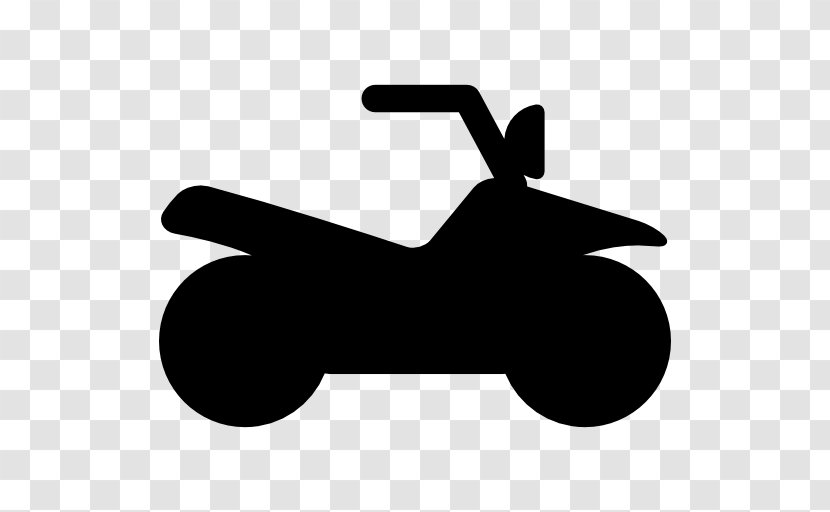 Motorcycle Sport Bike Silhouette All-terrain Vehicle Side By - Monochrome Transparent PNG