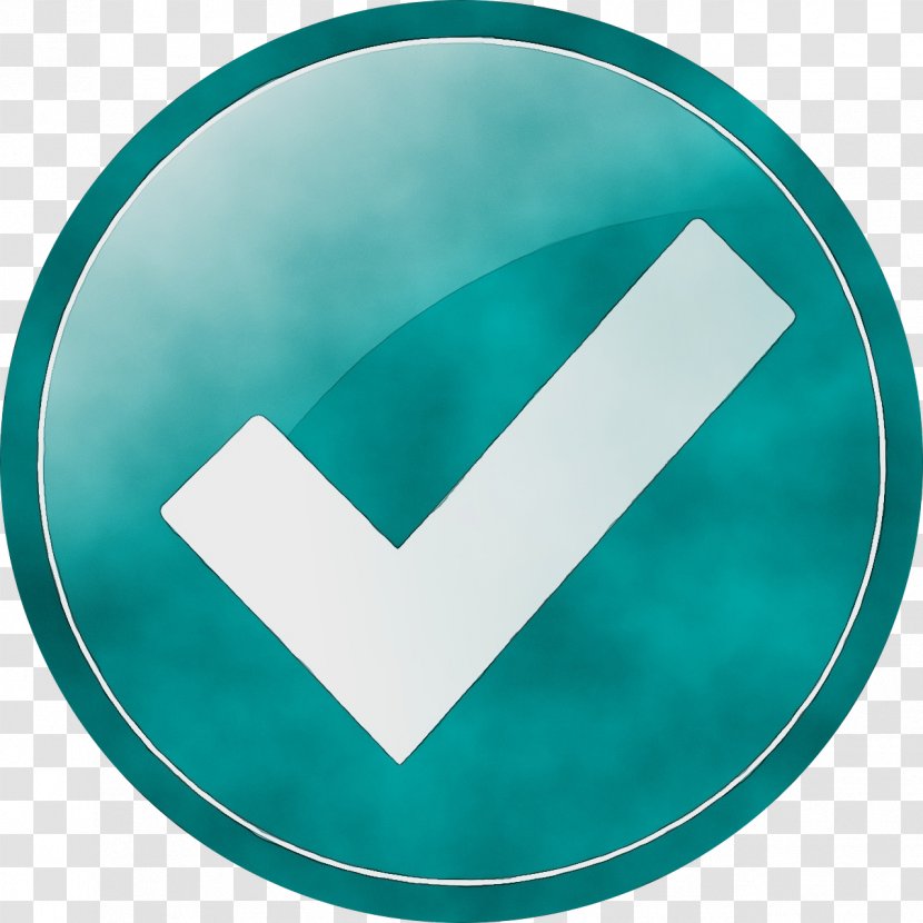Blue Check Mark - Vector - Sign Electric Transparent PNG