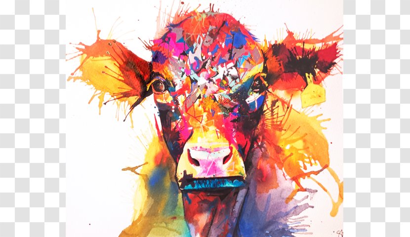 Sarah Taylor Art Artist Watercolor Painting - Tradition - Cow Transparent PNG