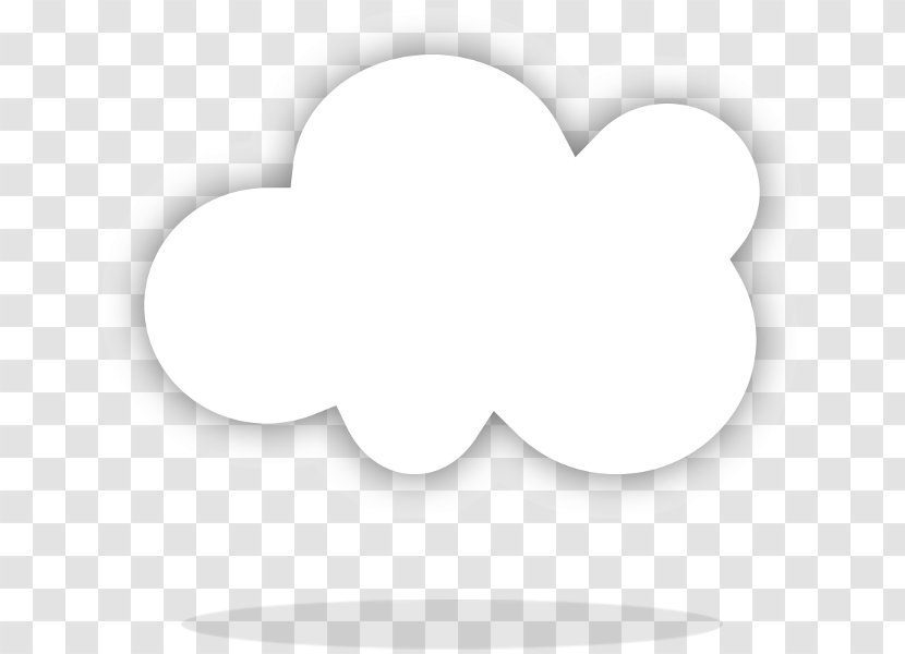 Cloud Computing White Clip Art - Text Transparent PNG