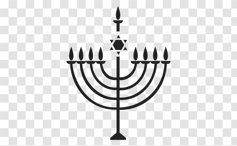 Menorah Hanukkah Candlestick Judaism - Holiday - Candle Transparent PNG