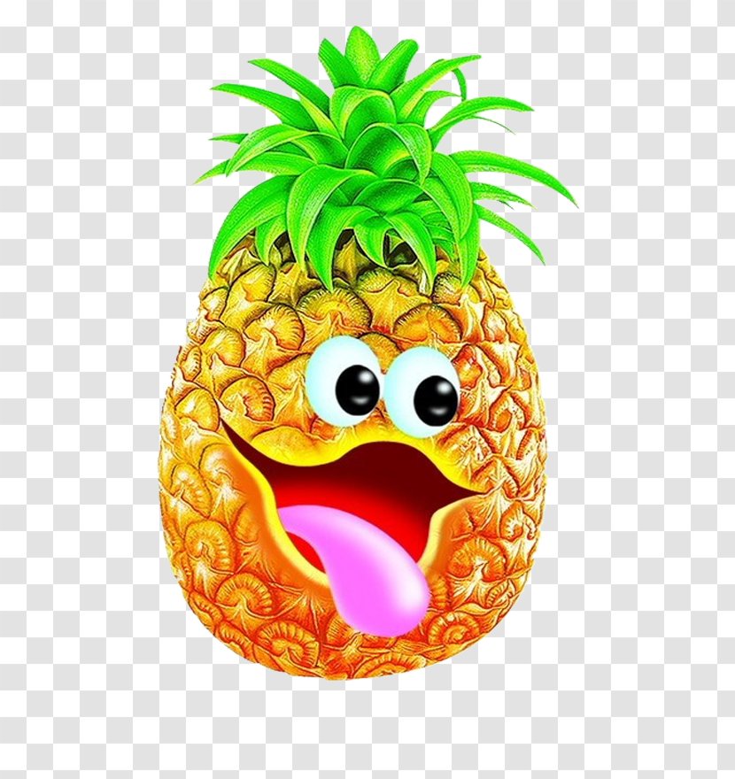 Juice Pineapple Cake Bun Fruit - Dessert - Cartoon Character Transparent PNG