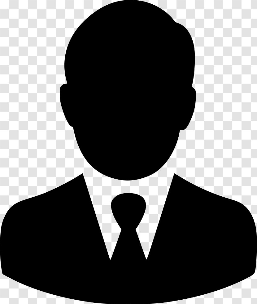 Clip Art - Black And White - Business Man Transparent PNG