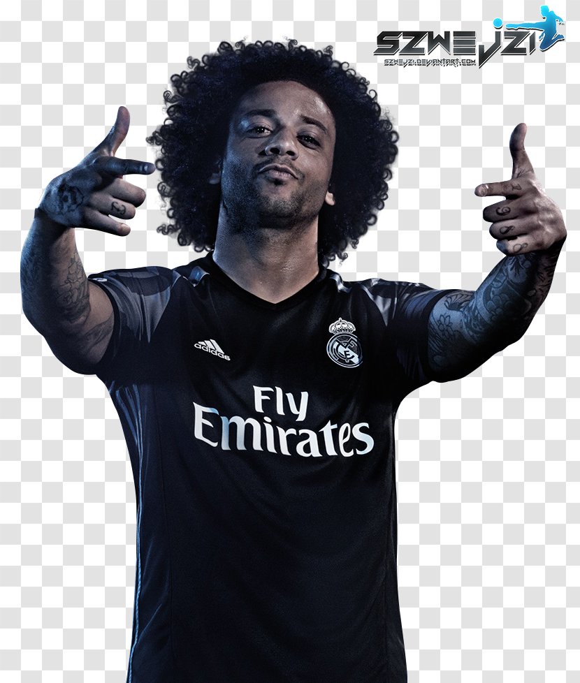 Marcelo Vieira Real Madrid C.F. Jersey Art - T Shirt - Marcello Transparent PNG