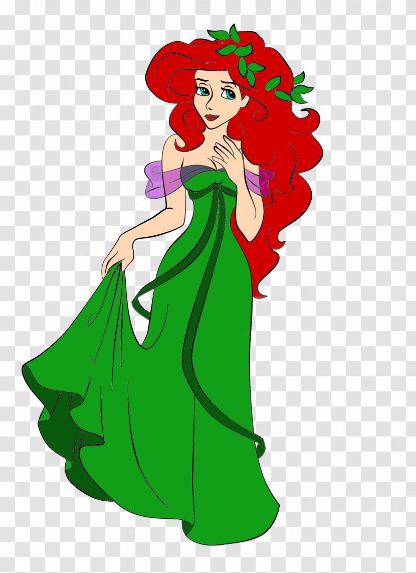 Ariel The Little Mermaid Queen Athena Giselle Princess Aurora - Disney Transparent PNG