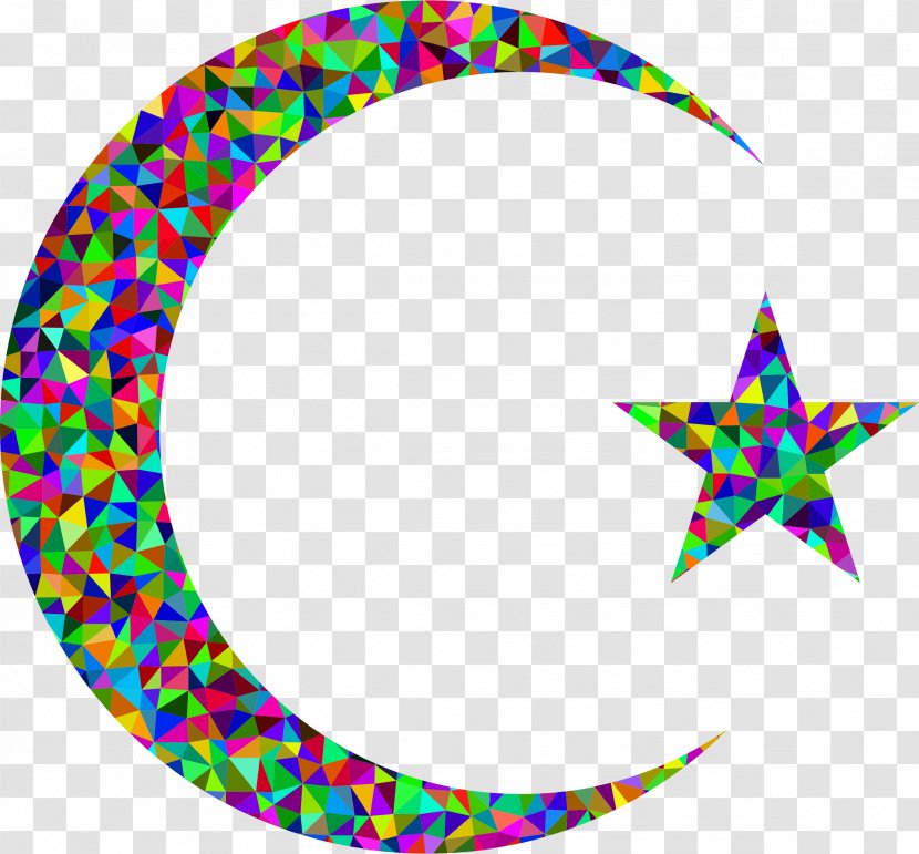 Star And Crescent Mosaic Transparent PNG