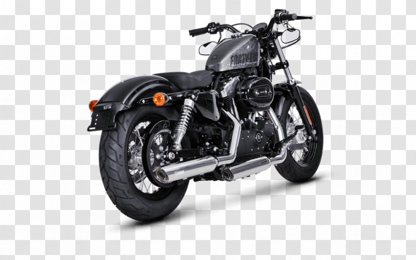 Exhaust System Tire Harley-Davidson Sportster Akrapovič Muffler - Motor Vehicle - Motorcycle Transparent PNG