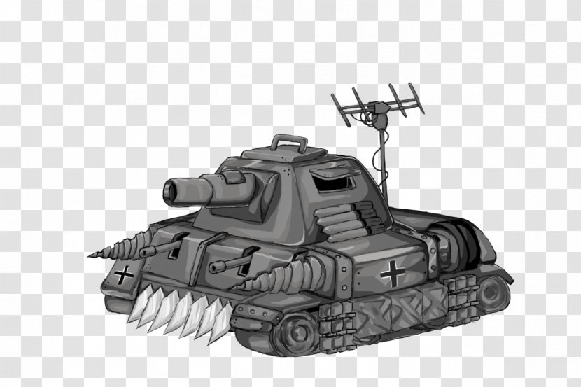 Tank Gun Turret Drawing Self-propelled Artillery - Art - Battle Transparent PNG