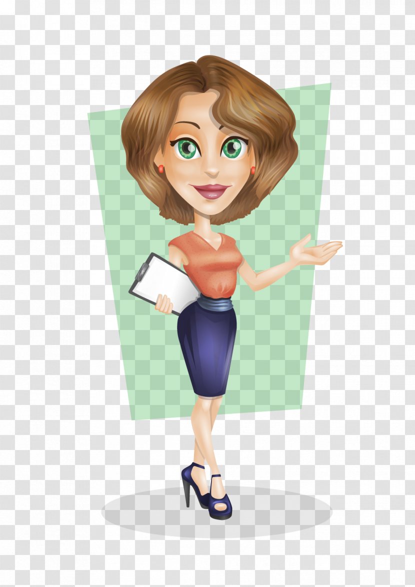 Businessperson Cartoon Female - Silhouette - Cyber Transparent PNG