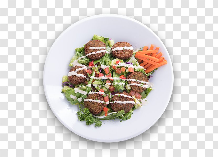 Falafel Vegetarian Cuisine Mediterranean Tzatziki Pita - Garnish - Parsley Transparent PNG