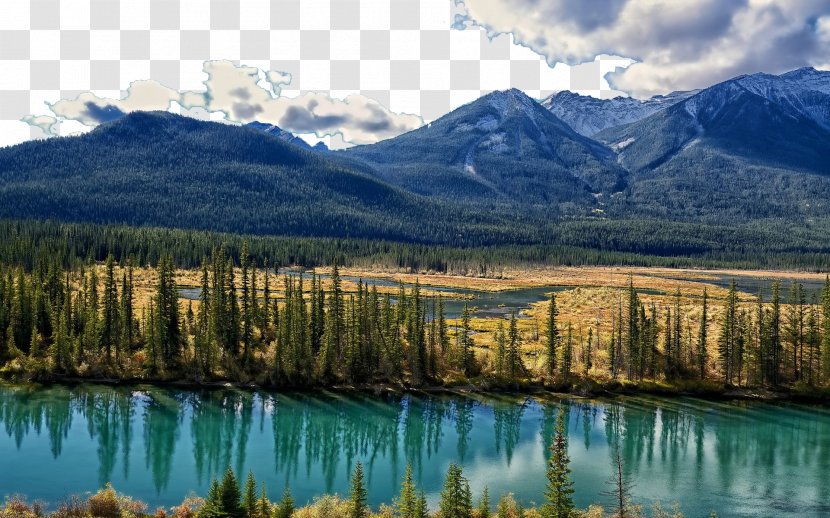Bow Lake Banff Springs Hotel Castle Mountain Canmore River - Alberta, Canada Eleven Transparent PNG