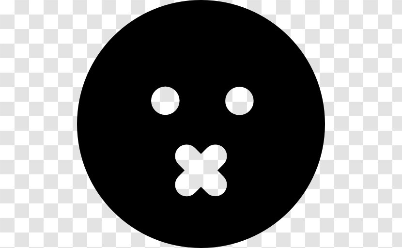 Emoticon Smiley - Black And White - Square Transparent PNG