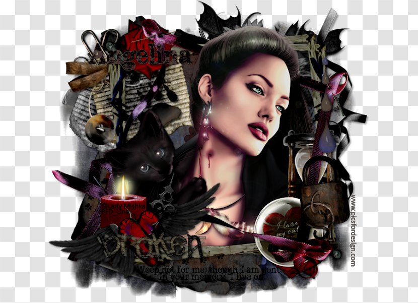 Poster Photomontage Album Cover Black Hair Character - Friday The 13th Mask Transparent PNG