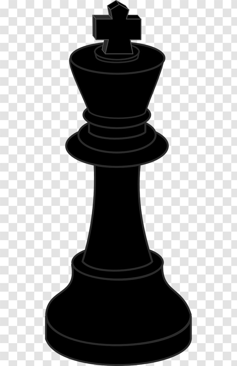 Chess Piece King White And Black In Queen - Set Transparent PNG
