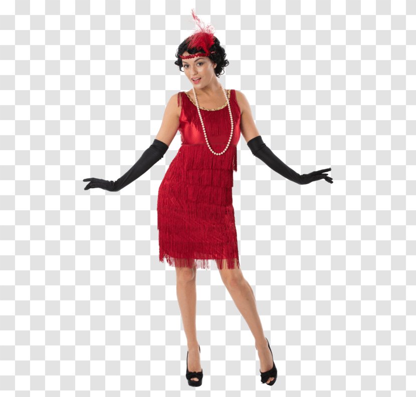 1920s Flapper Costume Party Dress - Fashion Transparent PNG