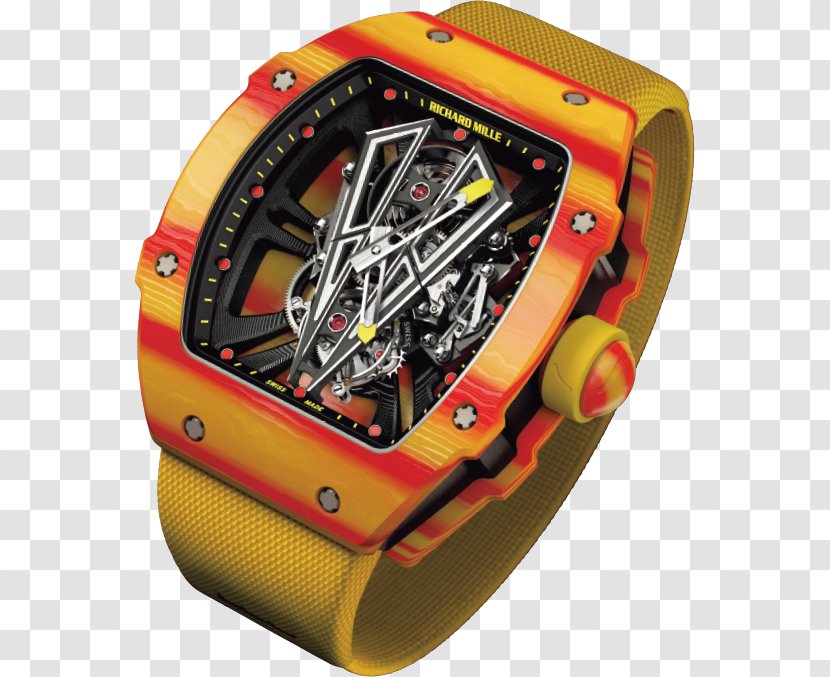 Richard Mille Tourbillon Luxury Brand Horology - Yellow Transparent PNG