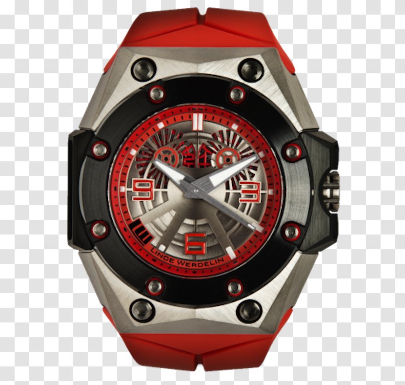 Watch Strap Titanium Red Linde Werdelin Transparent PNG