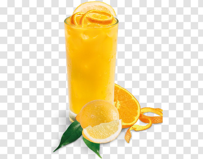 Orange Juice Lemonade Drink Fuzzy Navel - Milk Splash Transparent PNG