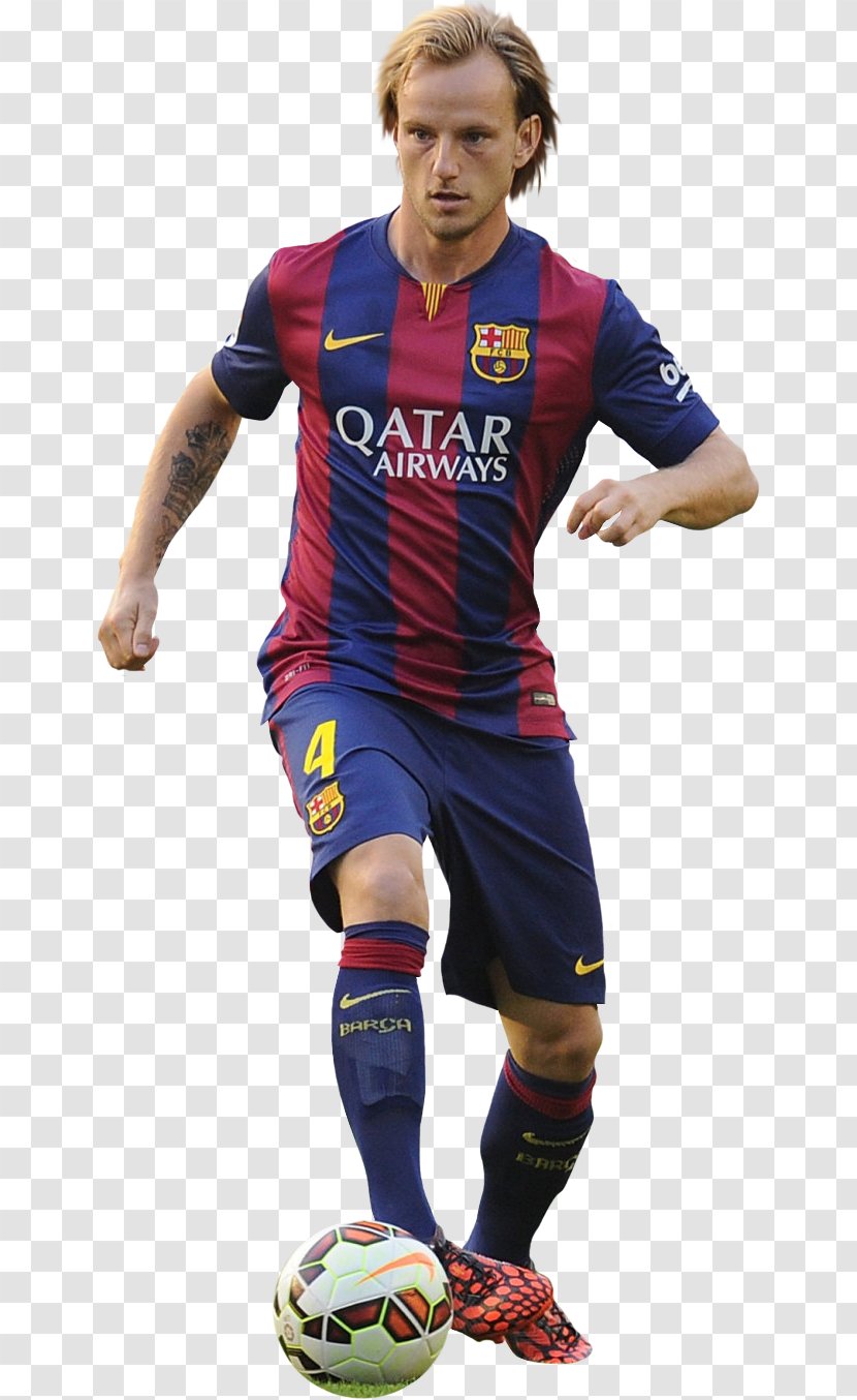 Ivan Rakitić FC Barcelona Jersey 2017–18 UEFA Champions League Team Sport - Play - Fc Transparent PNG