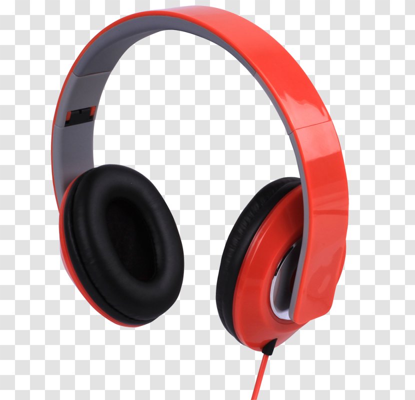 HQ Headphones Audio Hi-Fi Sound - Headset - Red Transparent PNG