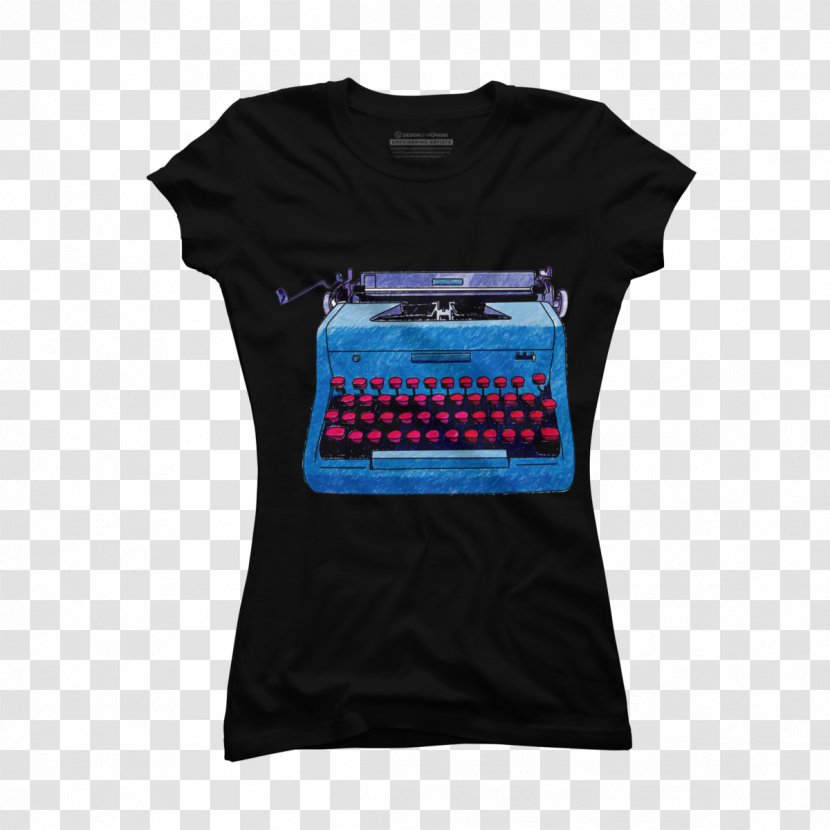 Printed T-shirt Top Design By Humans Hoodie - Brand - Typewriter Transparent PNG