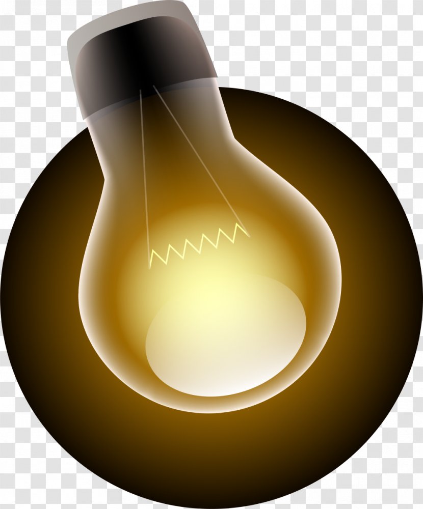 Incandescent Light Bulb Euclidean Vector Electrical Filament - Beautiful Luminous Transparent PNG