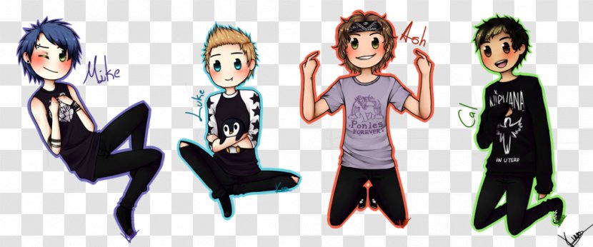5 Seconds Of Summer Drawing Musician Art - Watercolor Transparent PNG