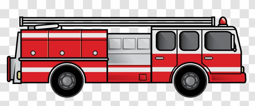 Fire Engine Red Truck Clip Art - Website - Cartoon Firetrucks Cliparts Transparent PNG
