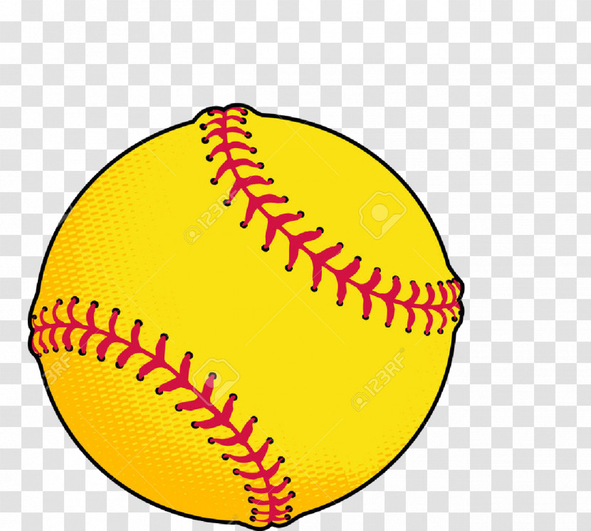 Yellow Ball Baseball Team Sport Ball Game Transparent PNG