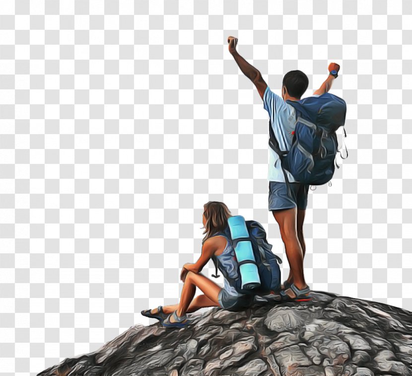 Travel Nature Background - Backpacking - World Statue Transparent PNG