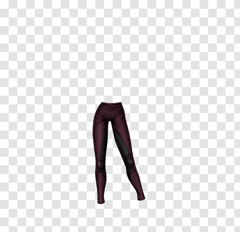 Leggings Waist Purple - Silhouette - Lady Popular Transparent PNG