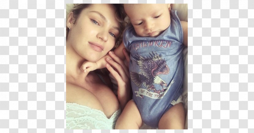 Candice Swanepoel Model Breastfeeding Infant Child - Watercolor Transparent PNG