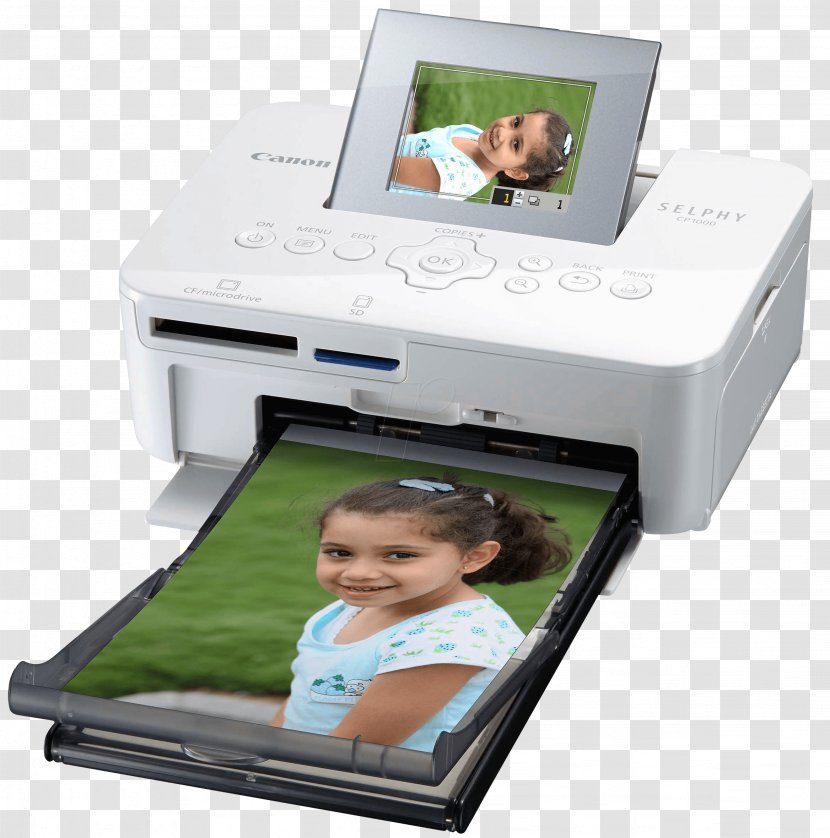 Laser Printing Canon SELPHY CP1000 Compact Photo Printer Transparent PNG