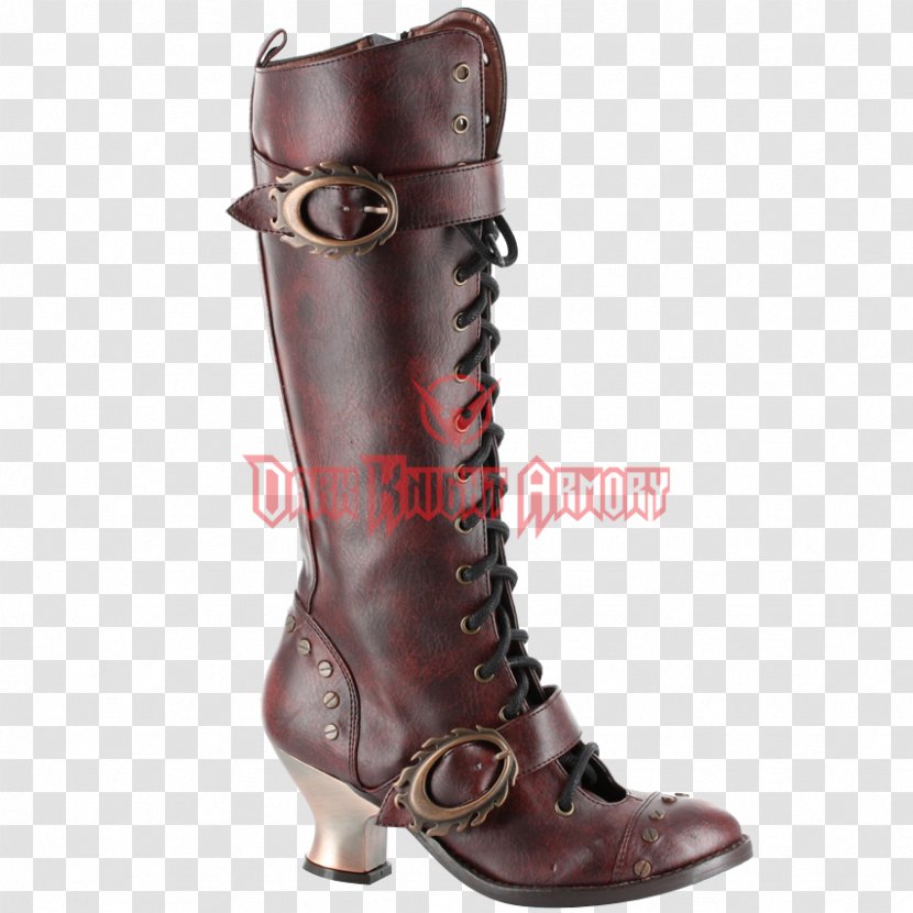 Steampunk Knee-high Boot Shoe Slipper - Brown Transparent PNG