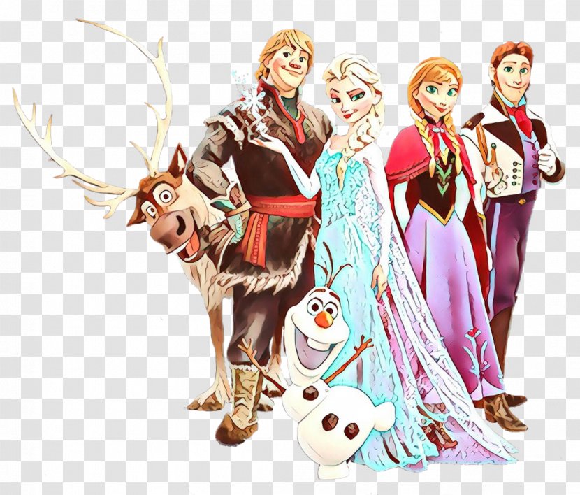 Elsa Olaf Frozen Hans Kristoff - Fashion Illustration Transparent PNG