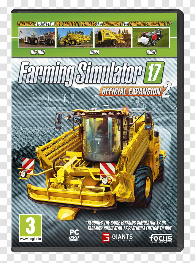 Farming Simulator 17: Platinum Edition 15 Expansion Pack Video Game 2013 - Les Sims 4 Saisons - EXPANDER Transparent PNG