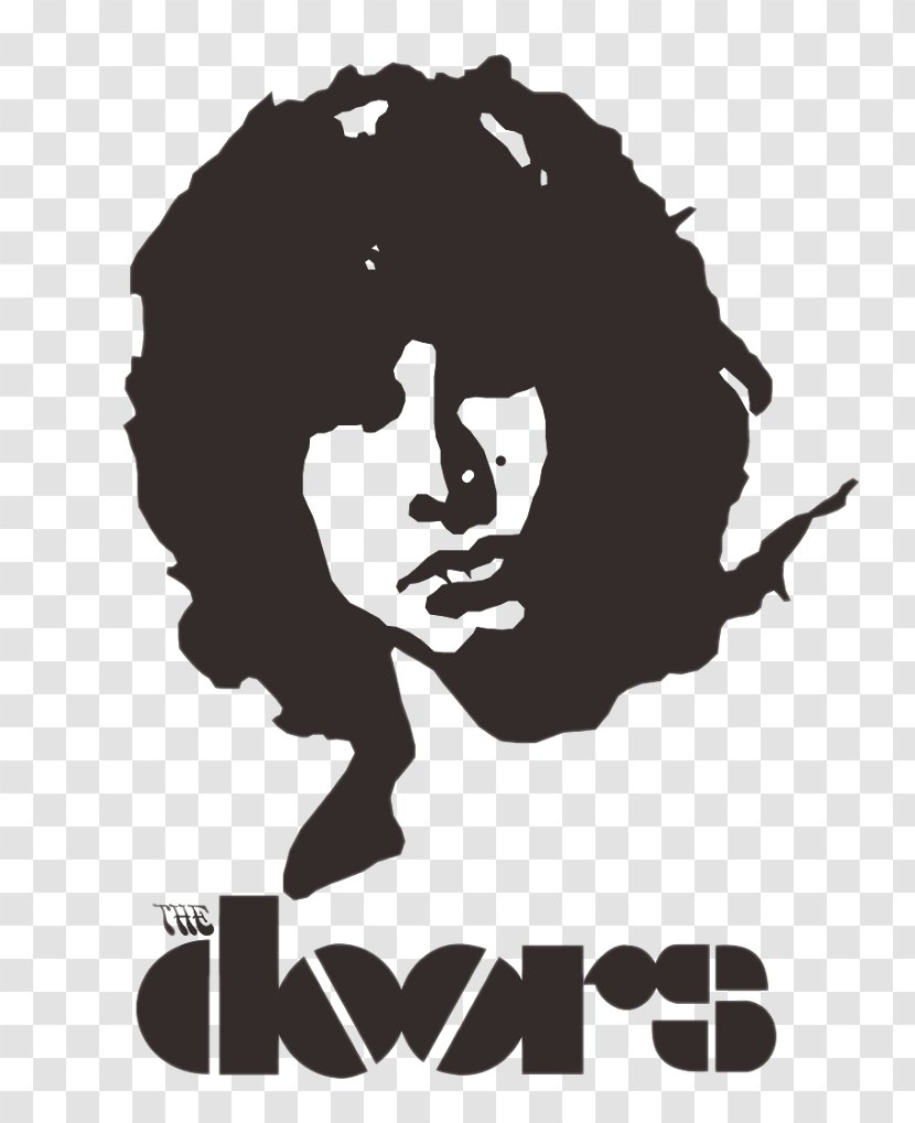 T-shirt The Doors Logo A Collection Stencil - Flower Transparent PNG