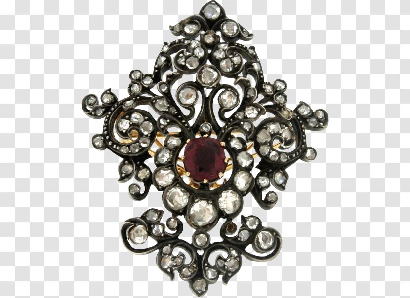 Ruby Brooch Jewellery Diamond Cut - Body Jewelry Transparent PNG
