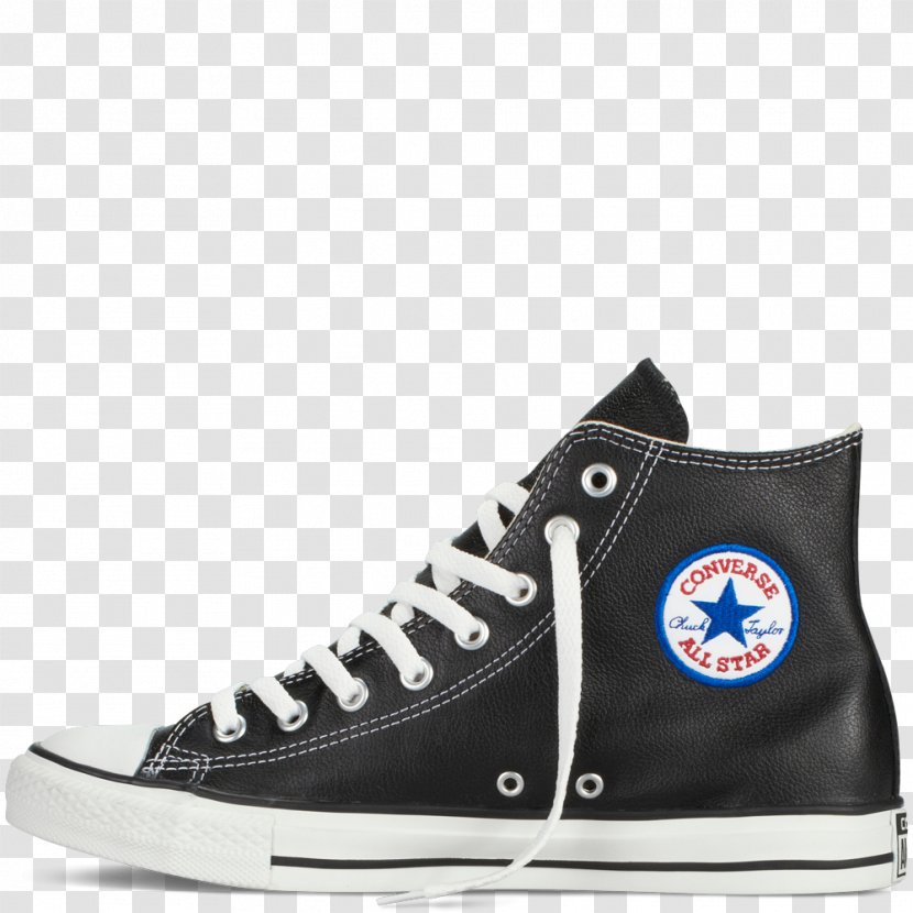 Converse Chuck Taylor All-Stars High-top Sneakers Shoe - Black - Red Star Transparent PNG