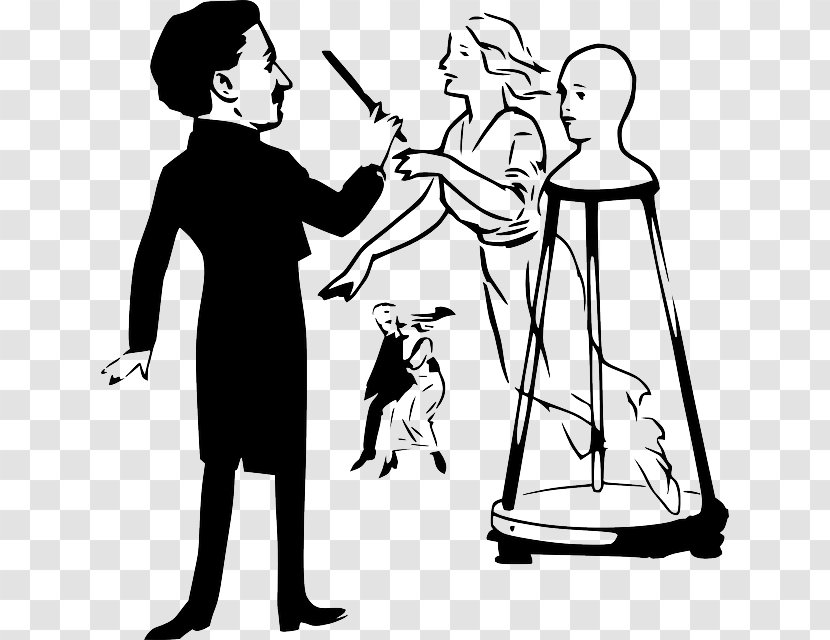 Magician Clip Art - Drawing - Monochrome Transparent PNG