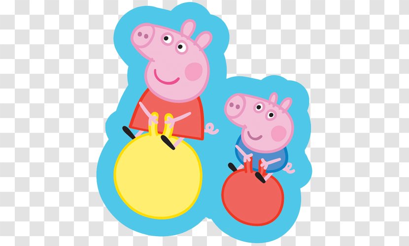 Balloon George Pig Party Birthday Child - Peppa Transparent PNG