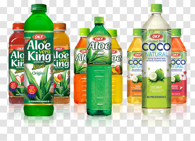 Juice Jugo De Aloe Vera Drink Liquid - Plastic Bottle - Coconut Cocktail Transparent PNG
