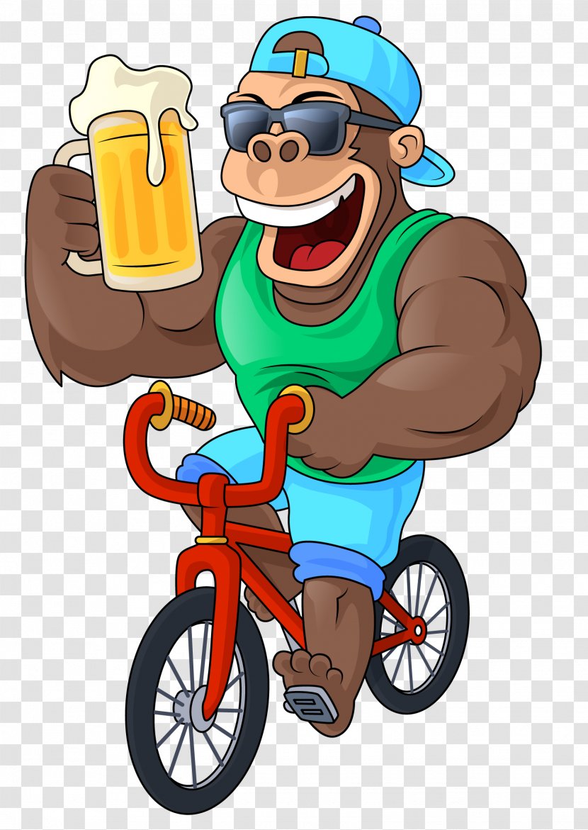 Bicycle Pedals Pub Crawl Party Bike Pedaal - Gorilla Transparent PNG
