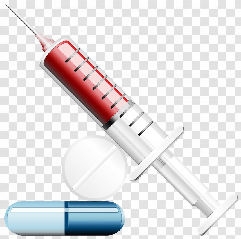 Injection Cartoon - Paint - Service Hypodermic Needle Transparent PNG